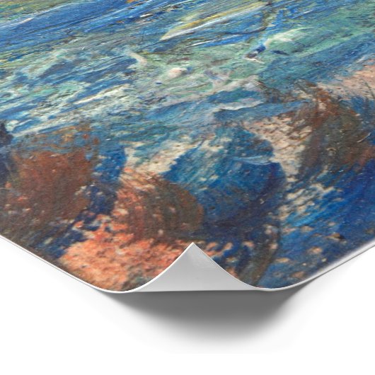 Der Blaue Fluss - Auguste Renoir Kunst Poster (Ecke)