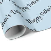 Der blaue, glückliche Vatertag Geschenkpapier (Rolleneckpunkt)