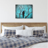 Der blaue Himmel des Aqua Leinwanddruck (Insitu (Schlafzimmer))