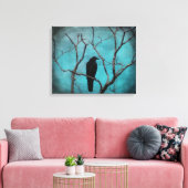 Der blaue Himmel des Aqua Leinwanddruck (Insitu (Wohnzimmer))