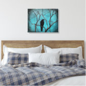 Der blaue Himmel des Aqua Leinwanddruck (Insitu (Schlafzimmer))