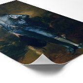 Der blaue Junge Poster (Ecke)