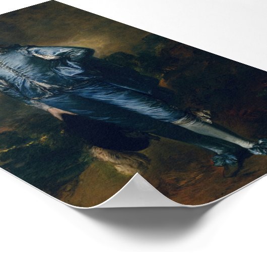 Der blaue Junge Poster (Ecke)