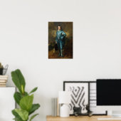 Der blaue Junge Poster (Heimbüro)