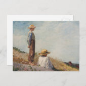 Der blaue Junge Postkarte (Vorne/Hinten)