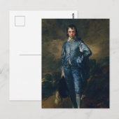 Der blaue Junge Postkarte (Vorne/Hinten)