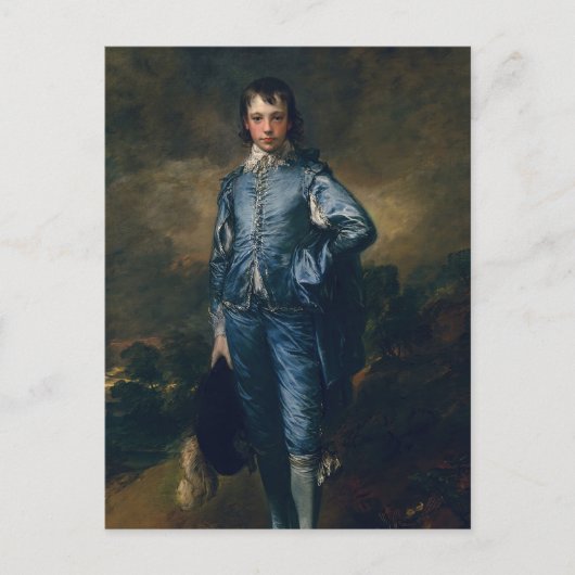 Der blaue Junge Postkarte (Vorderseite)