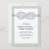 Der blaue Knoten | Einladung zur Hochzeit (Vorderseite)