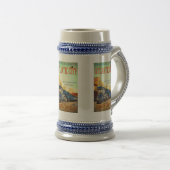 Der blaue Komet-Zug   Bierglas (VorderseiteRechts)