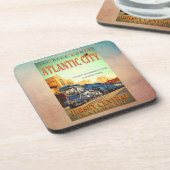 Der blaue Komet-Zug Getränkeuntersetzer (Linke Seite)