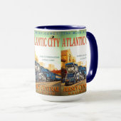 Der blaue Kometen-Personenzug Tasse (VorderseiteRechts)