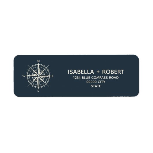 Der blaue Kompass | Nautische Rose der Winde (Vorne)