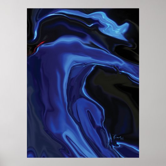 Der blaue Kuss Poster (Vorne)