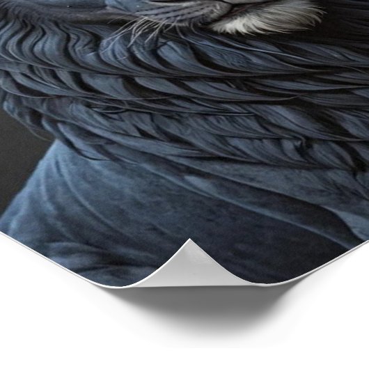 Der blaue Löwe Poster (Ecke)