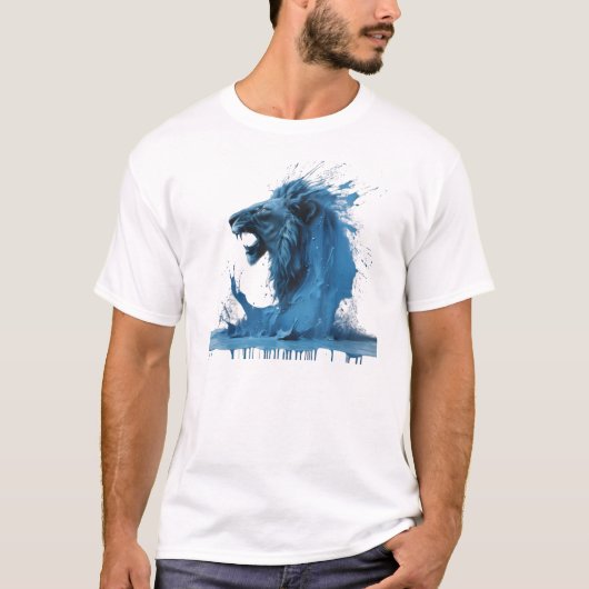Der Blaue Löwe T-Shirt (Vorderseite)