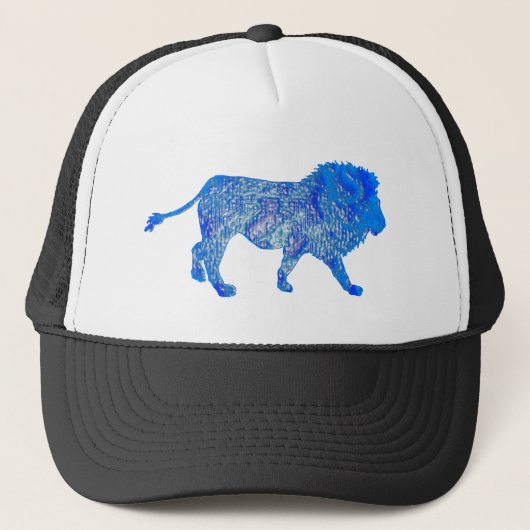 DER BLAUE LÖWE TRUCKERKAPPE (Vorderseite)