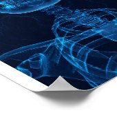 Der blaue Mann Poster (Ecke)