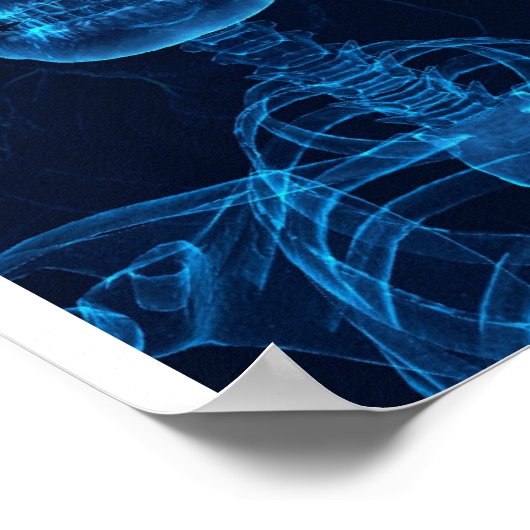 Der blaue Mann Poster (Ecke)