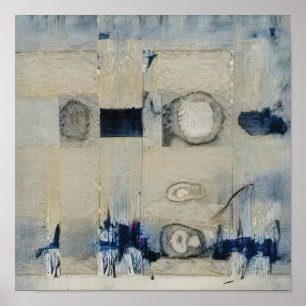 Der blaue Markt Poster