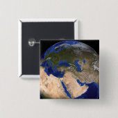 Der Blaue Marmor der nächsten Generation Erde 2 Button (Vorne & Hinten)