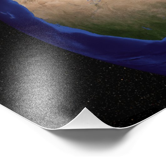 Der Blaue Marmor der nächsten Generation Erde 3 Fotodruck (Ecke)