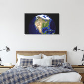 Der Blaue Marmor der nächsten Generation Erde 4 Leinwanddruck (Insitu (Schlafzimmer))