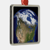 Der Blaue Marmor der nächsten Generation Erde 5 Silbernes Ornament (Rechts)