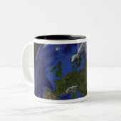 Der Blaue Marmor der nächsten Generation Erde 6 Zweifarbige Tasse (Vorderseite Links)
