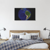 Der Blaue Marmor der nächsten Generation Erde 8 Leinwanddruck (Insitu (Schlafzimmer))