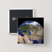 Der Blaue Marmor der nächsten Generation Erde Button (Vorne & Hinten)