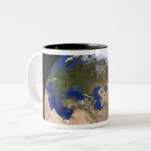 Der Blaue Marmor der nächsten Generation Erde Zweifarbige Tasse (Vorderseite Links)