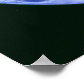 Der blaue Marmor - die Erde aus dem Weltraumplakat Poster (Ecke)