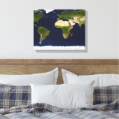 Der blaue Marmor Leinwanddruck (Insitu (Schlafzimmer))