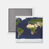 Der blaue Marmor Magnet (Vorderseite/Rückseite)