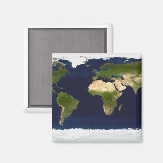 Der blaue Marmor Magnet (Vorderseite/Rückseite)