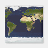 Der blaue Marmor Magnet (Vorne)