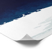 Der blaue Marmor Poster (Ecke)