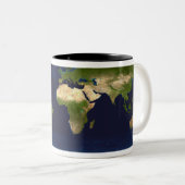 Der blaue Marmor Zweifarbige Tasse (VorderseiteRechts)