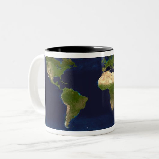 Der blaue Marmor Zweifarbige Tasse (Vorderseite Links)