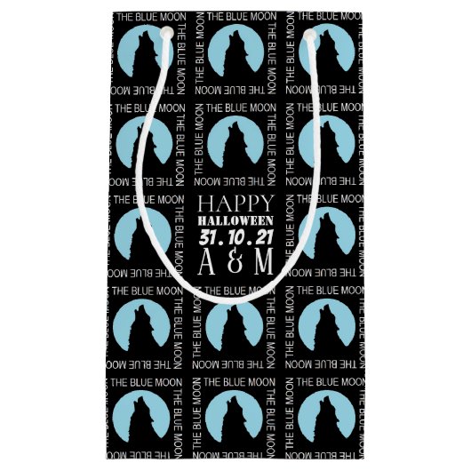 Der blaue Mond, das Halloween-Party kleine Geschen Kleine Geschenktüte (Vorderseite)