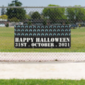 Der blaue Mond, ein glückliches Halloween-Banner Banner (Insitu)