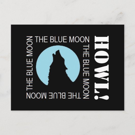 Der Blaue Mond, Einladung von Halloween-Party (Vorderseite)