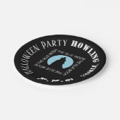 Der blaue Mond, Halloween-Party-Papierplatte Pappteller (Schrägansicht)