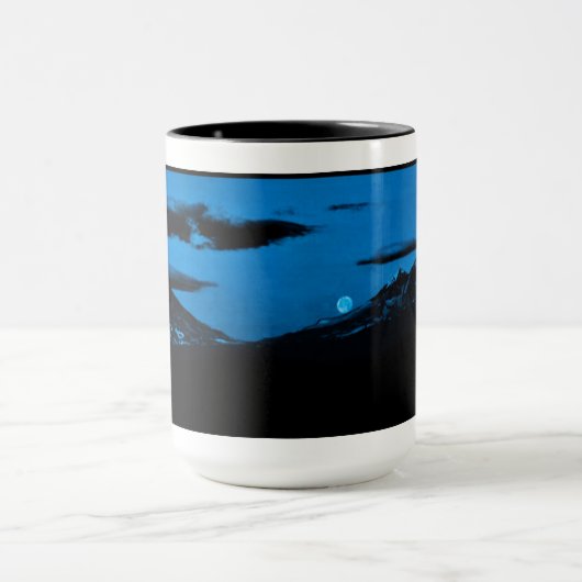 Der blaue Moon Cup Tasse (Zentrum)