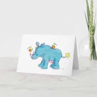 Der Blaue Nashorn Karte