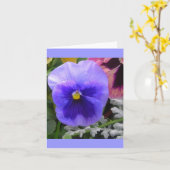 Der blaue Pansy Karte (Gelbe Blume)