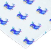 Der blaue Papagei Tischdecke (Schrägansicht)