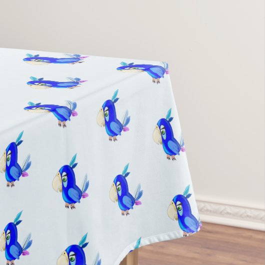Der blaue Papagei Tischdecke (Beispiel)