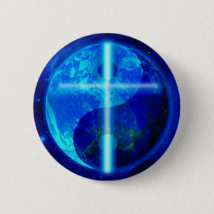 Der blaue Planet Button