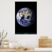 Der blaue Planet Poster (Küche)